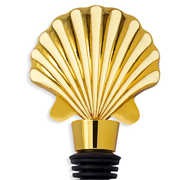 Lilly Pulitzer Gold Wine Stopper Shell Scale Up NWT - Picture 2 of 8